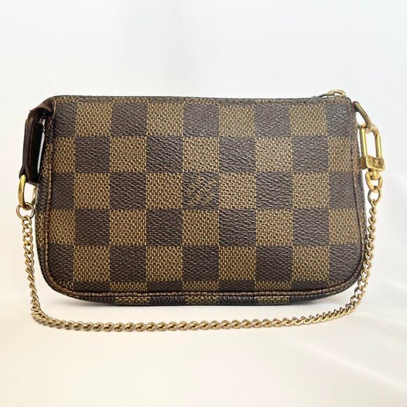 Louis Vuitton Vintage Damier Ebene Mini Pochette Bag - Picture 2 of 10